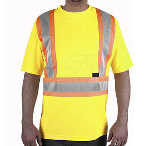 Camisetas de seguridad para hombre, cómodas y reflectantes, para trabajos industriales y seguridad diurna y nocturna. - Product Image 3