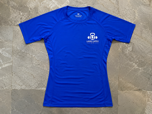 <b>Men</b> Blue <b>Compression</b> Gym T <b>Shirt</b> Quick Dry Fitness Workout Tee Moisture Wicking Athletic Training Running Sportswear Custom Logo - Product Image 6