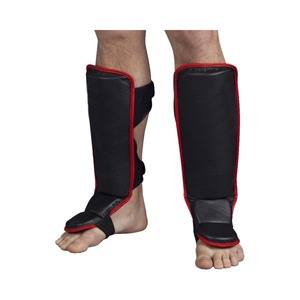 Protège-tibias de boxe professionnels bleu-noir en EVA légers et protecteurs pour adultes unisexe - Product Image 1