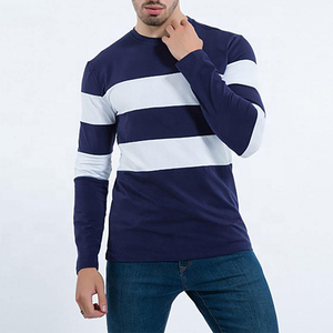 High Quality Custom Men's Full Sleeve Sweatshirt Long-Sleeved Cotton <b>Polyester</b> <b>T</b>-<b>Shirt</b> Waterproof Knitted Weave - Product Image 5