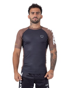 Rashguard de Jiu-Jitsu personnalisé en sublimation UPF50+ respirant, sans Gi, compression pour grappling, vêtements de sport MMA, OEM ODM - Product Image 6
