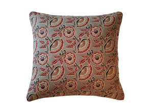 Housse de coussin en coton imprimé au bloc, style bohème, faite à la main, en lin doux, pour canapé, lit, coussin décoratif, produit tissé en gros pour la maison - Product Image 3