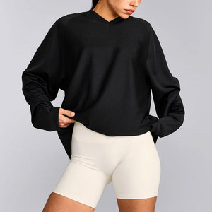 Oferta Especial 2026: Prenda Deportiva para Mujer, Holgada, con Puños Acanalados, Color Sólido, Ligera, Tejida en Spandex/Algodón, de Secado Rápido - Product Image 1