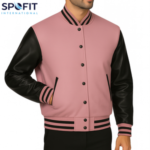 แจ็คเก็ตวาร์ซิตี้คุณภาพสูงสำหรับผู้ชาย ทรงเข้ารูป ดีไซน์แฟชั่นสไตล์วิทยาลัย แจ็คเก็ตวาร์ซิตี้ทันสมัย แจ็คเก็ตวาร์ซิตี้บาสเก็ตบอล ปี 2026 - Product Image 2