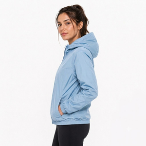 Chaquetas Impermeables Ligeras de Invierno para Mujer, Cortavientos Casuales de Otoño Resistentes al Agua, Chaqueta con Capucha y Cierre Completo a Prueba de Viento - Product Image 1