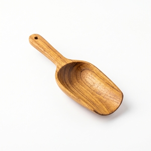 Wholesale Teak Wood Classic Design Eco-Friendly Ice Spoon 19x5.5cm Food Grade Polished Wooden Spoon - Product Image 1