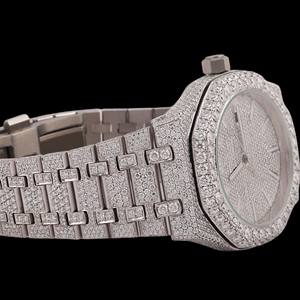 Reloj de Pulsera para Hombre con Diamantes de Moissanita Totalmente Incrustados, Diseño Único, Estilo Hip Hop, Precio al por Mayor - Product Image 3