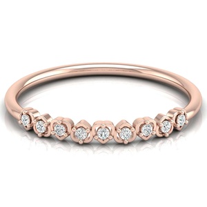 แหวนใส่นิ้วสำหรับผู้หญิงแหวนทองคำแท้คลาสสิกหรูหราออกใหม่ฐานที่ตั้งฐานเป็นหนามเตยการปลูกในห้องปฏิบัติการสำหรับงานแต่งงานงานปาร์ตี้ - Product Image 2