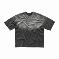 T-shirt noir 100 % coton pour homme Snowgrace, manches courtes, col rond, coupe décontractée oversize, logo frontal, jersey tricoté, écologique, séchage rapide