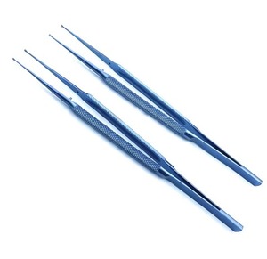 Pinzas de Titanio de Alta Calidad con Punta de Anillo de 18 cm, Instrumentos de Microcirugía Ocular, Pinzas de Oftalmología con Punta de Anillo de Orificio Fino - Product Image 5