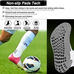 Anti Slip Grip Soccer <b>Socks</b> Breathable Crew Athletic <b>Socks</b> Custom Logo Sports <b>Socks</b> for Men Teens - Product Image 2