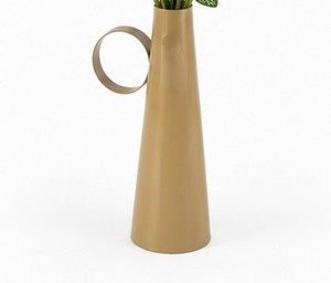 Premium Metal Marque Aluminium Gold Colour Powder Coated High Quality Class Mini Table Top Eco-Friendly Wedding <b>Decor</b> <b>Vase</b> - Product Image 3