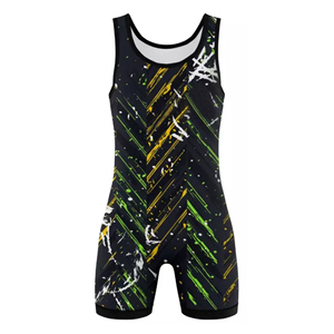 <b>Men's</b> Plus Size Printed Tank Top O-Neck Casual Wear Sublimation Design Black Yellow Green Pattern Knitted Polyester - Product Image 3