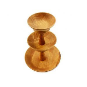 Support à gâteau en bois de manguier naturel personnalisé pour restaurant à prix avantageux, support à cupcakes 100% bois pour la pâtisserie - Product Image 6