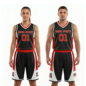 Men Women Basketball Jersey Uniform Lightweight Breathable Basketball Uniform V-Neck Football Jersey Sleeveless Tops - Product Image 1