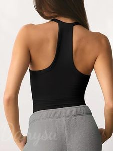 Nouvelle collection Printemps/Été 2026 – Gilet respirant en polyester côtelé tricoté, col en V, style vintage, coupe ajustée et sexy pour femme, idéal comme sous-vêtement. - Product Image 2