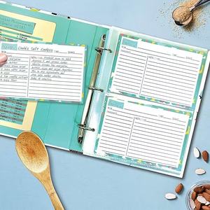 Classeur à 3 anneaux livre de recettes personnalisé à écrire dans le vôtre pour les cartes de recettes classeur de livres avec cartes - Product Image 4