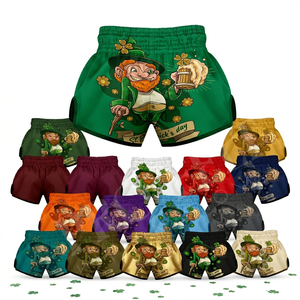 Pantalones Cortos Deportivos Sublimados de Diseño Único OEM ODM, Cómodos para Muay Thai, Boxeo, Artes Marciales, Entrenamiento y Gimnasio - Product Image 1