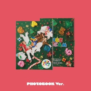 NCT DREAM Winter Special Mini Album Candy Photobook Ver. Couverture verte Pop Music coréenne avec décorations de Noël et photos des membres - Product Image 1