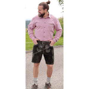Shorts en cuir de daim pour hommes, style bavarois, pour l'Oktoberfest, respirants, écologiques, anti-plis, décontractés - Product Image 6