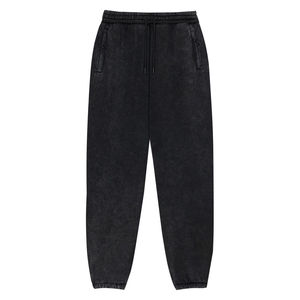 Pantalones Jogger Unisex de Algodón 100% Lavado al Ácido, de Cintura Media con Cordón, Estilo Casual, de Alta Calidad OEM - Product Image 6