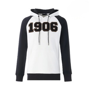 Sweat à capuche noir Alpha Black Chenille avec logo, coupe classique de haute qualité, 100% coton molletonné, vêtement décontracté - Product Image 6