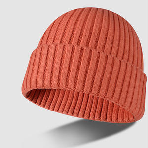 Wholesale OEM Custom Vintage Knit <b>Beanie</b> Hats <b>Wool</b> <b>Beanie</b> With Embroidered <b>Beanie</b> For US Streetwear Brands - Product Image 5