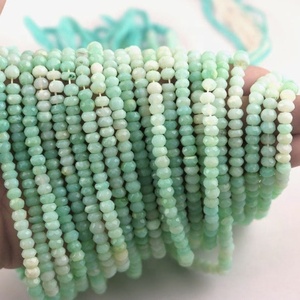 Venta al por mayor hermosa piedra de ópalo peruano natural facetado Rondelle Beads Strand Shop en línea del fabricante - Product Image 2