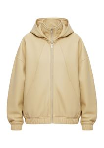 Premium Women's PU Leather Full <b>Zip</b> <b>Hooded</b> Tracksuit Set – Oversized Hoodie & Relaxed Jogger Pants Luxury Streetwear Outfit - Product Image 4