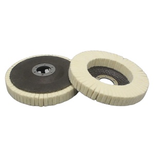 Disque de polissage en feutre de laine pour meuleuses d'angle 115 mm/125 mm, disque à lamelles pour métal, bois, pierre, acier inoxydable - Product Image 6