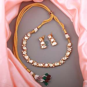 Veesha Moissanite Designer Choker Set-Fashion Jewelry - Product Image 3