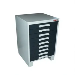 Industrial Mobile <b>Tool</b> Cabinet Trolley with 7 Drawers, Heavy Duty Worktop, Lockable and Customizable Workshop Organization - Product Image 2