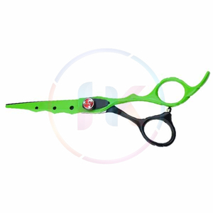 Newest Style Curved Design Adjustable Tension Screw Left handed Barber <b>Scissor</b> With Top Grade Stainless Steel Made - Product Image 1