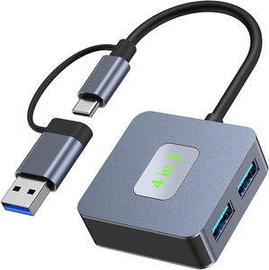 10Gbps Type C + USB 4พอร์ต USB 3.2แยกฮับ <span class=keywords><strong>Gen2</strong></span>อะแดปเตอร์10Gbps สำหรับ MacBook <span class=keywords><strong>Pro</strong></span> Air <span class=keywords><strong>iPad</strong></span> <span class=keywords><strong>Pro</strong></span> แล็ปท็อปพีซี - Product Image 1