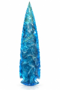 Wholesale Aqua Blue Obsidian Arrowhead Handmade Gemstone Stone Collectible - Product Image 2