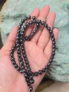 Cuentas de Diamante Moissanite de 6 mm, Cuentas Redondas Facetadas para Hacer Pulseras y Collares - Product Image 2