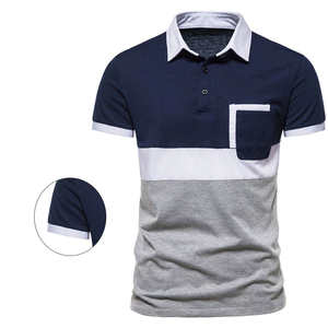 Camisetas Polo Ecológicas con Bolsillos Elegantes para Hombre, Camisetas Polo de Algodón Orgánico, Camiseta Polo de Manga Larga de Algodón Orgánico Personalizada para Hombre - Product Image 3