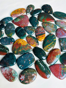 Bloodstone อัญมณีหลวมหินบลัดสโตนธรรมชาติหินบลัดสโตน - Product Image 3