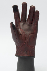 Guantes de Motocicleta de Cuero de Diseño Vintage Premium, Logotipo Personalizado, Alta Calidad, Dedos Completos, Antideslizantes - Product Image 4
