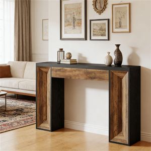 โต๊ะคอนโซลสไตล์บ้านไร่สำหรับวางข้างโซฟาหรือใช้ในโถงทางเข้า - Product Image 1