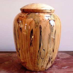 Modern Metal Cremation Urn Round Contemporary Design Copper Black Sympathy <b>Gift</b> <b>Memorial</b> Container Jar Pot - Product Image 6