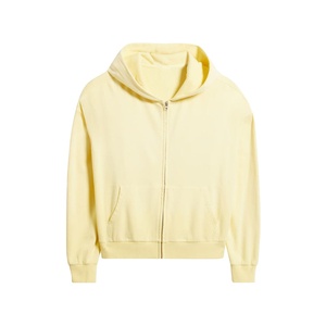 Sudadera con Capucha para Hombre, Gruesa, 350 g/m², con Logotipo Personalizado, Lisa, con Cierre, Color Sólido, Estilo Urbano, Algodón Suave, Informal, de Felpa, de Alta Calidad - Product Image 4