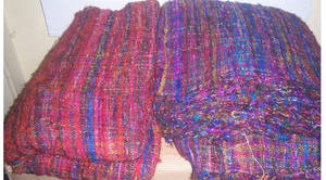 Lujosos saris de seda brocada hechos a medida en color rojo, ideales para diseñadores de moda y tiendas de saris para reventa Choli - Product Image 5