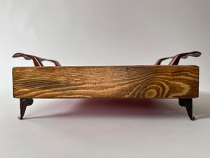 Traditional Walnut Wood Serving Tray with Persian Inlay Decorative Ottoman Tray for Coffee Table, Luxury Home Decor Serving Tray - Product Image 2