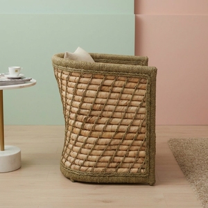 Handmade Rattan Woven <b>Dining</b> Chair Luxury <b>Armchair</b> Cushion Removable Cover Eco-Friendly Modern Nordic Leisure <b>Dining</b> Chairs for - Product Image 2