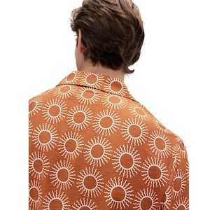 Men’s Printed Short Sleeve Casual Shirt Lightweight Button <b>Down</b> Summer Beach Shirt - Product Image 2