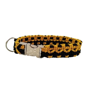 Collier de chien en macramé en coton Boho de luxe colliers pour animaux de compagnie durables de haute qualité laisses produits personnalisés avec décoration en dentelle - Product Image 2