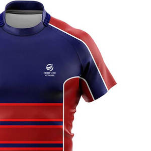 Camiseta de Rugby para Hombre, Manga Corta, Transpirable, 100% Poliéster, Ropa Deportiva Cómoda, Corte Regular, Duradera, Tallas Grandes, para Entrenamiento y Partidos - Product Image 4