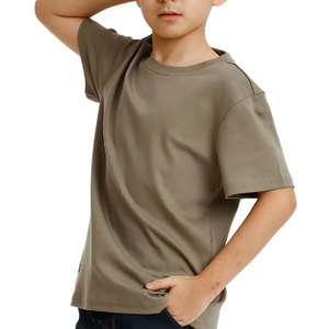 เสื้อยืดเด็ก คอกลม ผ้าแคนวาส 100% คอตตอน แห้งเร็ว ระบายอากาศดี คุณภาพสูง แขนสั้น - Product Image 3