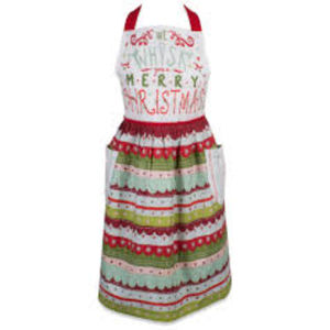 Alta calidad Tela impresa alta calidad nueva Navidad personalizable delantal UK - Product Image 2